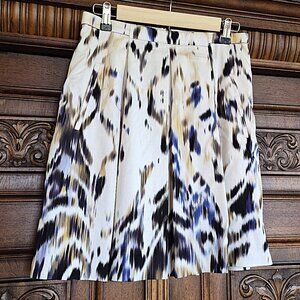 Elie Tahari Abstract Print Skirt